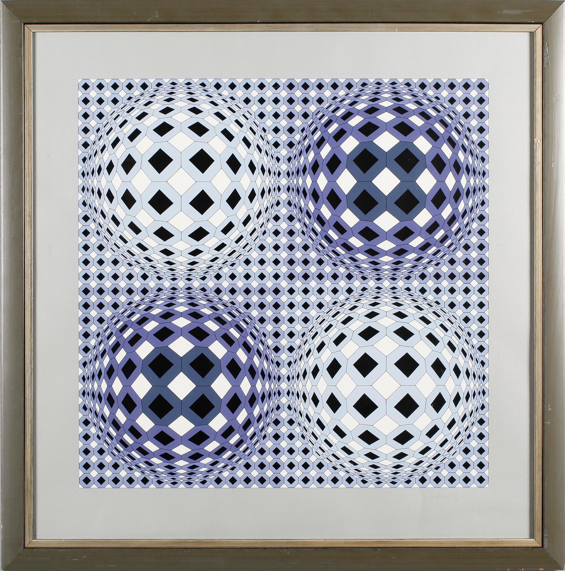 VICTOR VASARELY, färgserigrafi, signerad och numrerad 172/20.