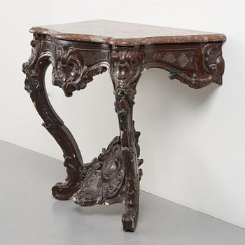 A rococo console table by A. Flodin (master in Stockholm 1758-74).