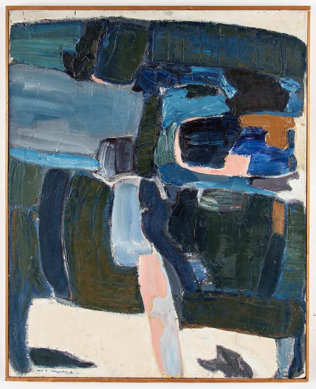 NILS G STENQVIST, oil on canvas. Signed and dated -62.