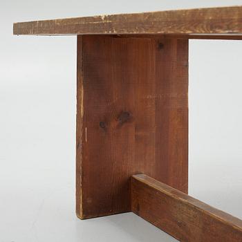 Axel Einar Hjorth, a stained pine 'Lovö' table, Nordiska Kompaniet, Sweden 1930s.