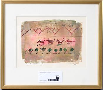 MADELEINE PYK, blandteknik, sign.