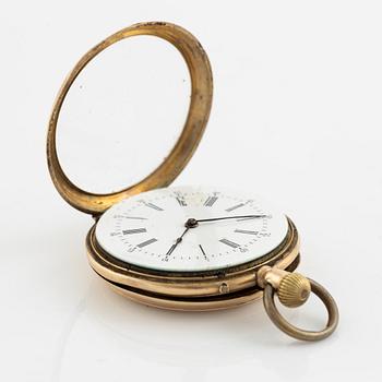 Pocket watch, 14K gold, 37 mm.