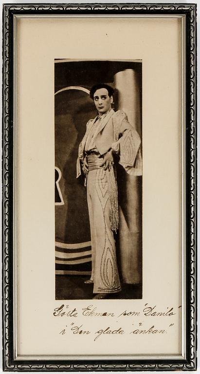 GÖSTA EKMAN, den äldre, (1890-1938), samling rollfotografier och tryck, 1910-1930 tal, 20 st.