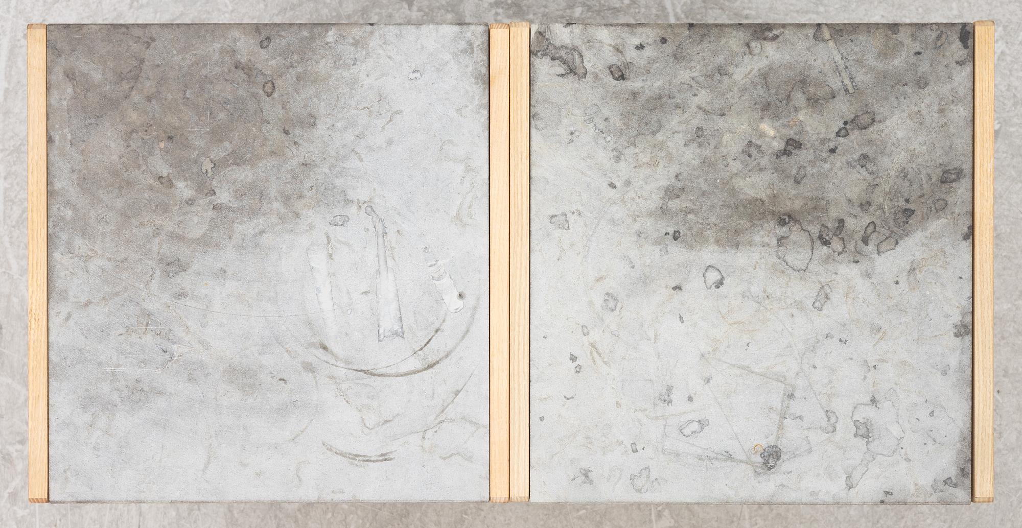 Kerstin Olby, bedside tables, a pair, "Klaq", Olby Design.