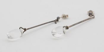 VIVIANNA TORUN BÜLOW-HÜBE, a pair of earrings, "Dew Drop" Georg Jensen, Denmark,