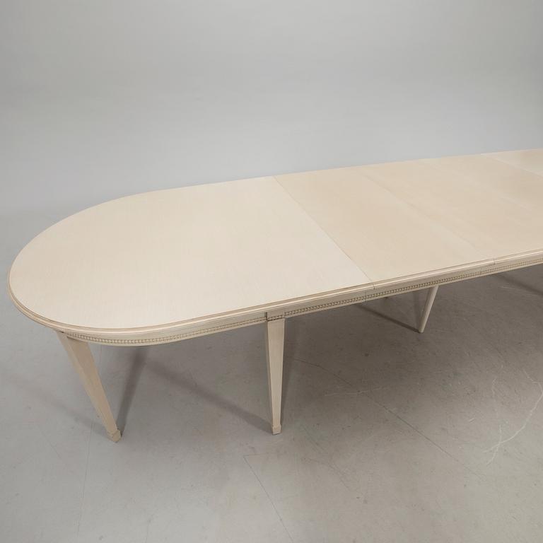 Dining table, Gustavian style modern manufacture.