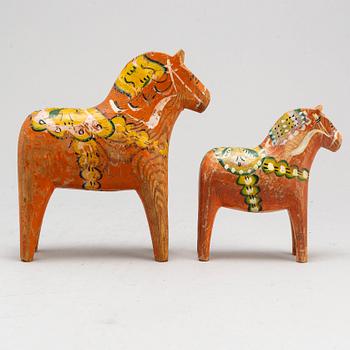 Two wooden horses. First half of the 20th century.