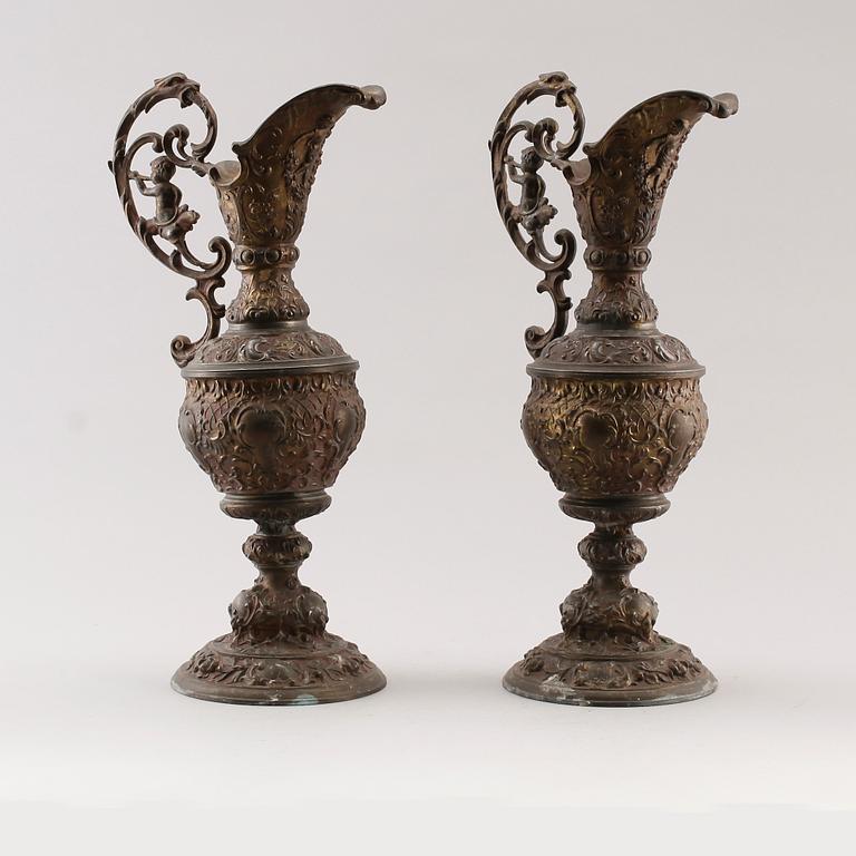 KANNOR, 1 par, renässansstil, omkring år 1900.