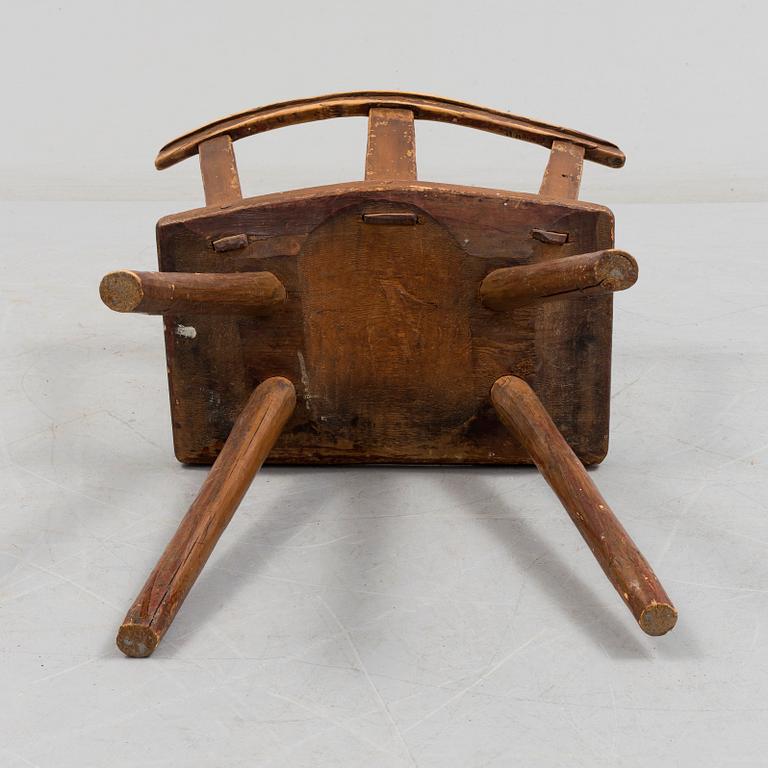 A 18th/19th century wooden chair.