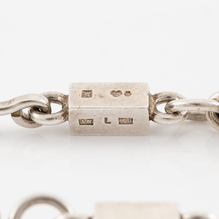 Wiwen Nilsson, bracelet, sterling silver, Lund 1960.