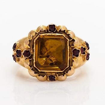 Ring, 18K gold, Gustaf Adolf Veckman, Hämeenlinna 1861.