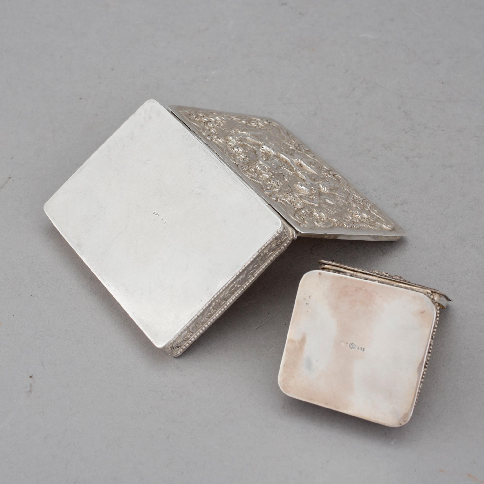 DOSOR, 2 st, silver, Tyskland, 1900-talets första hälft. Vikt 161,5 g.