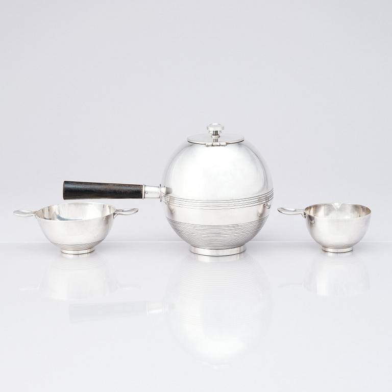 Sylvia Stave, an alpacca coffee service, C.G. Hallberg, Stockholm 1930s.