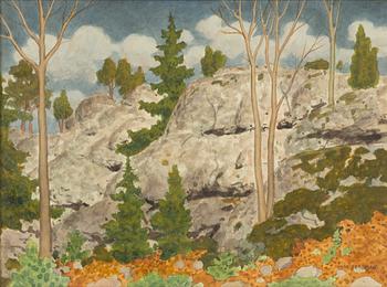 Oskar Bergman, Cliffs, Autumn.