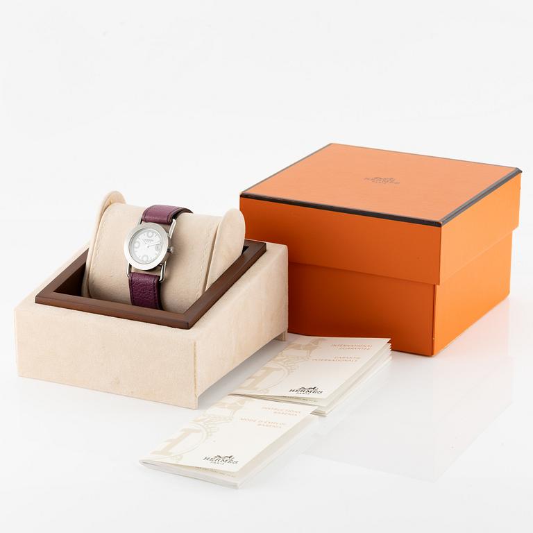 Hermès, "Barenia Rondo", armbandsur, 28 mm.