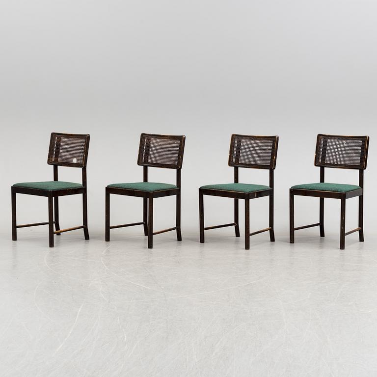 a set of four 'Bertil' chairs by Axel Einar Hjort, Nordiska kompaniet, 1934.