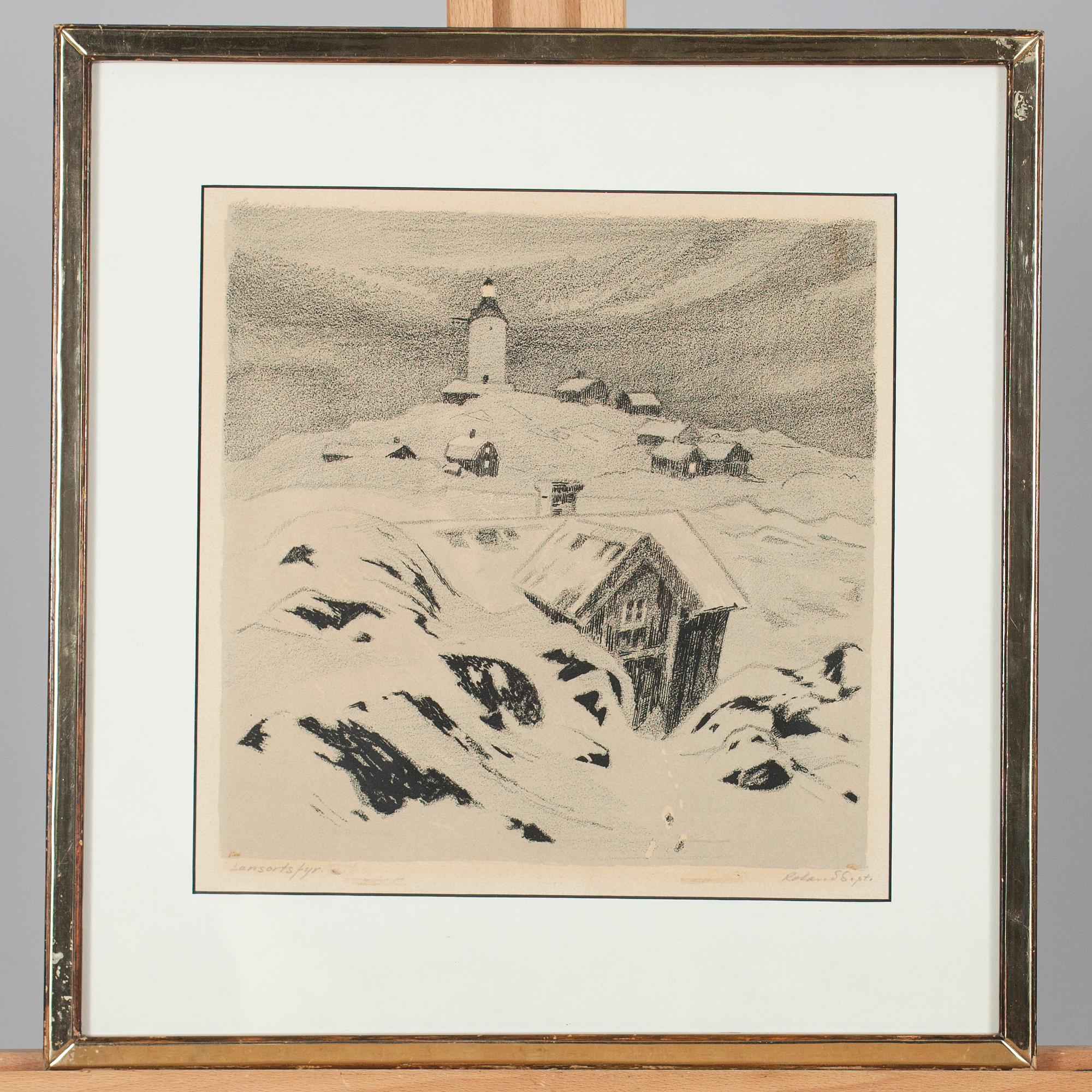 ROLAND SVENSSON, litografi, signerad.