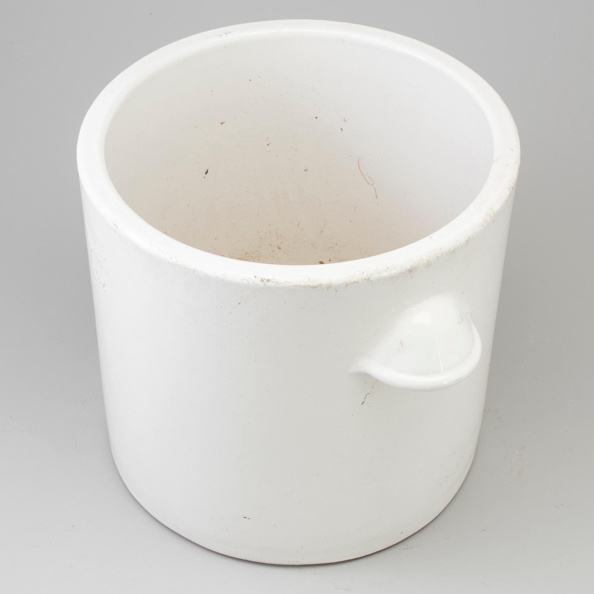 a stoneware flowerpot, Euskirchen Germany in the second half of the 20th century.