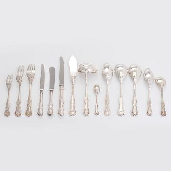 A 231-piece 'Prins Albert' silver cutlery set, CG Hallberg and GAB, Sweden 1960-65.