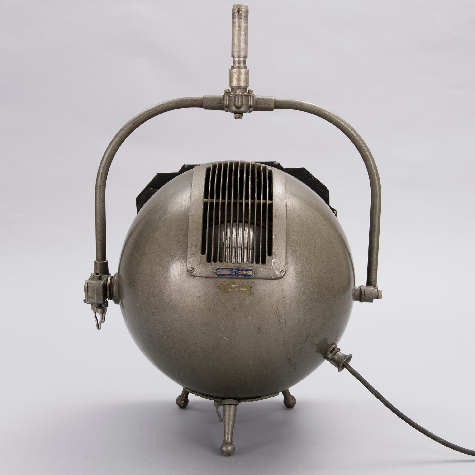 A Mole-Richardson "Sputnik" studio light, 1950s.