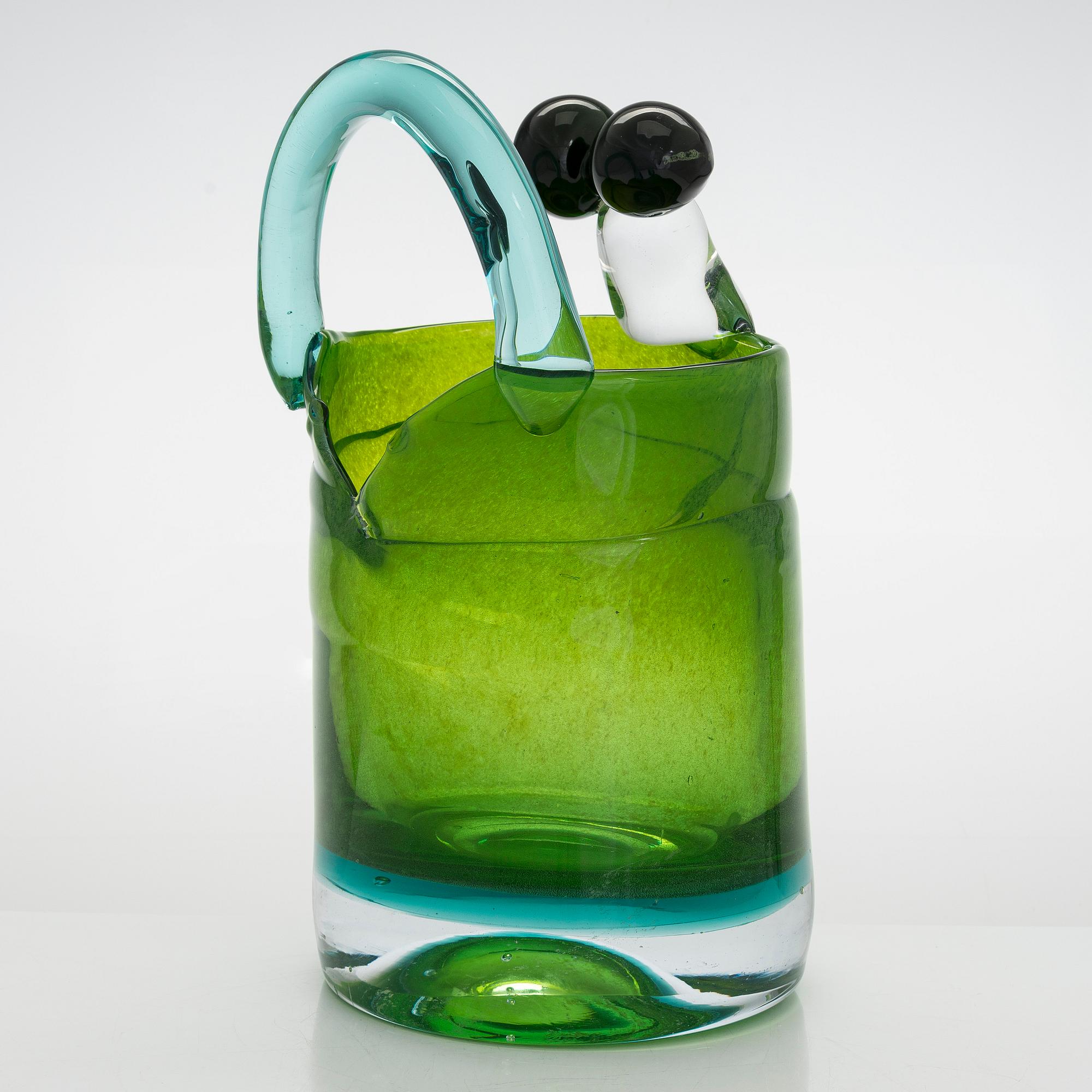 Oiva Toikka, "Pampula" malja / veistos, signeerattu Oiva Toikka Nuutajärvi Notsjö.