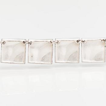 Björn Weckström, A sterling silver neckalce "Galactic peaks". Lapponia 1988.