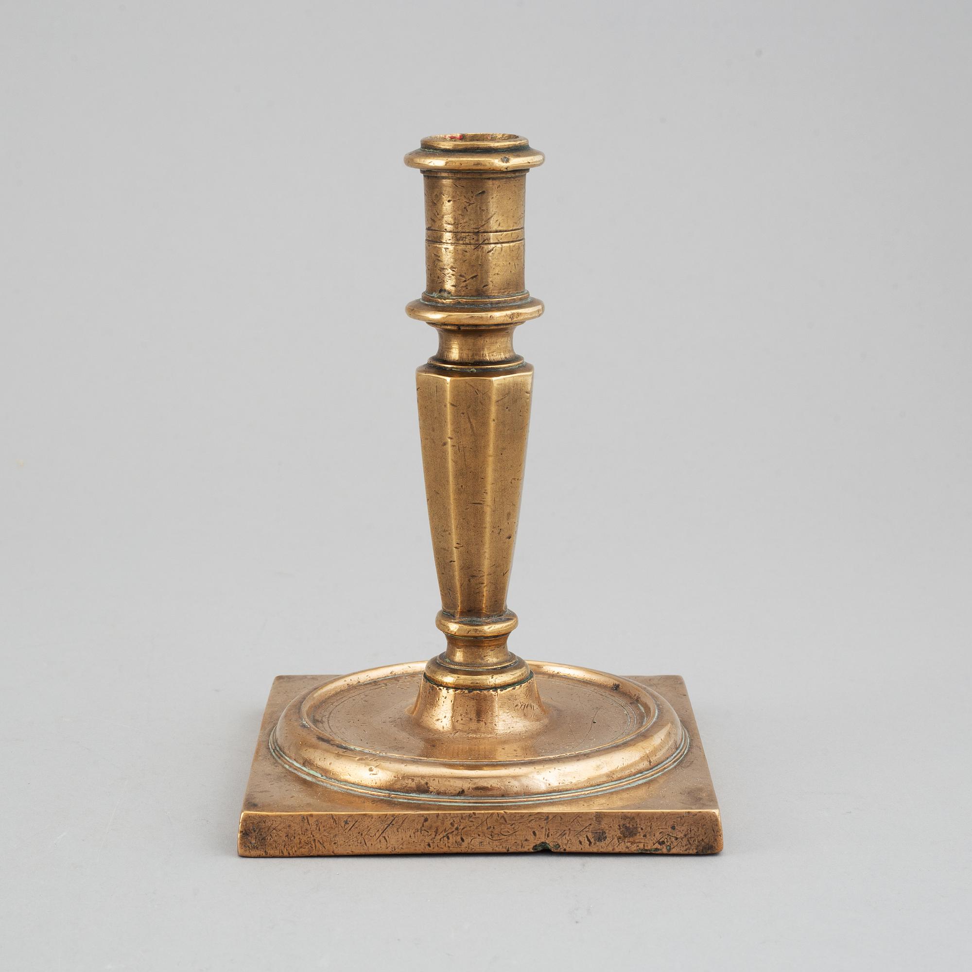 Ljusstake, brons, sydeuropa, 1700-tal.