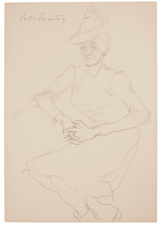 Lotte Laserstein, Madeleine med hatt.