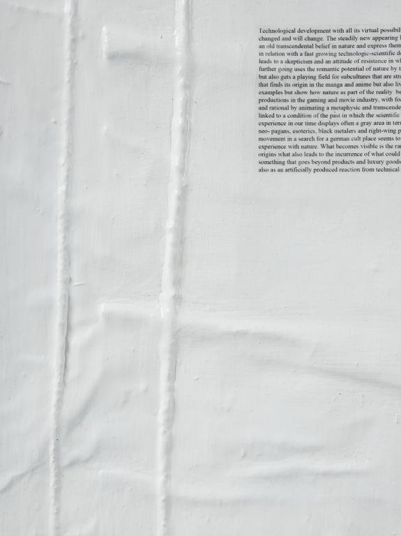Veit Laurent Kurz, "Untitled #4 (Flag of Time Text Painting)".