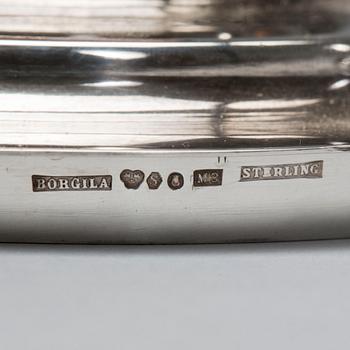 BÄGARE med LOCK, sterlingsilver, Atelier Borgila, Stockholm, 1938. Vikt ca 415 g.