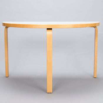 ALVAR AALTO 1990s Half Circle Table 95 by Artek.