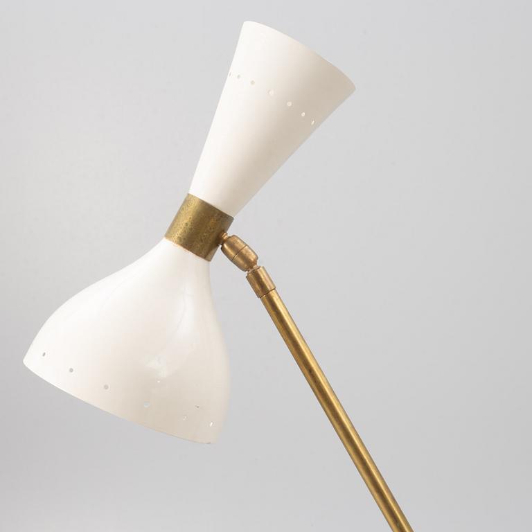Floor lamp, "Diabolo White", Luci, Parma, Italy.