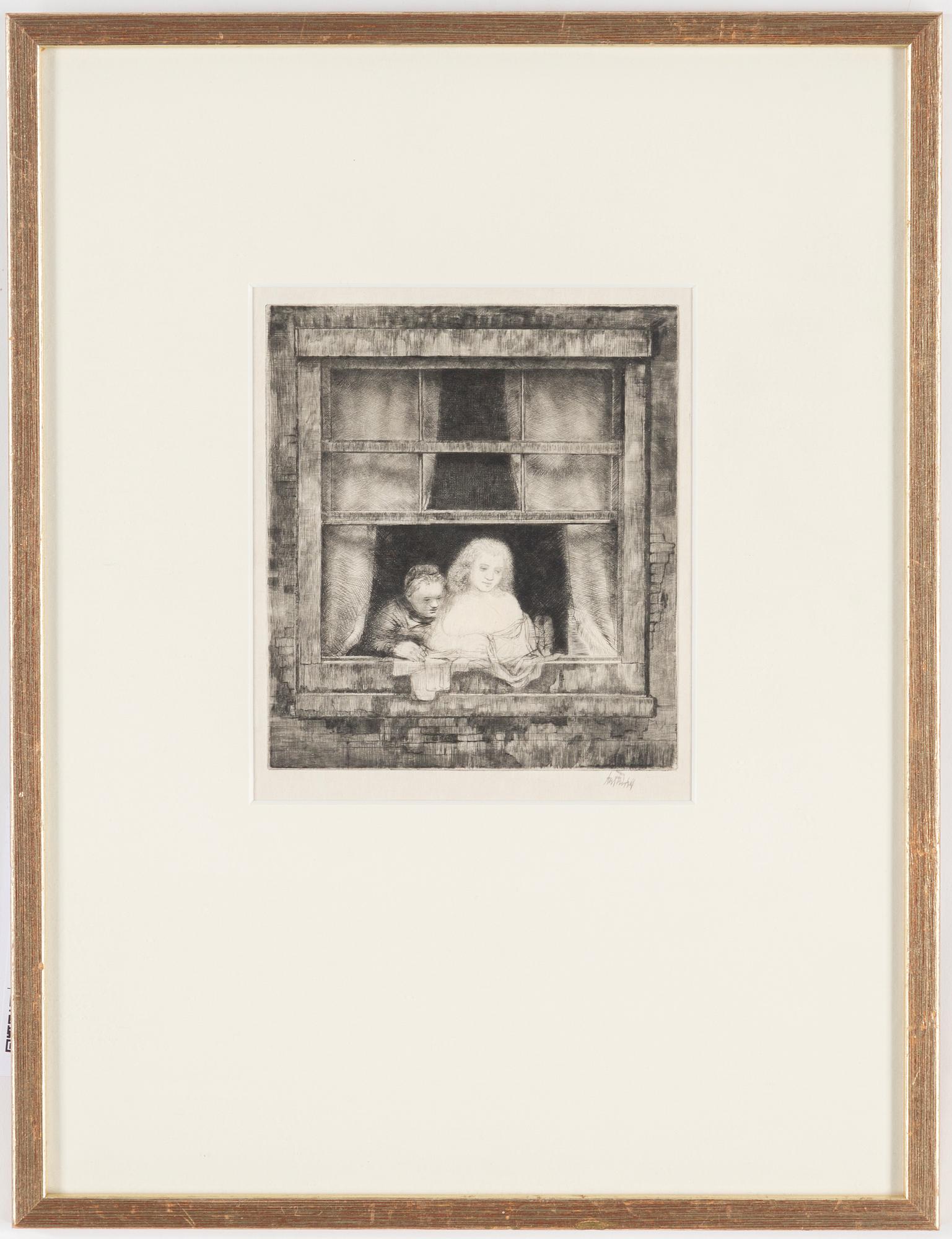 AXEL FRIDELL, etching, signed.