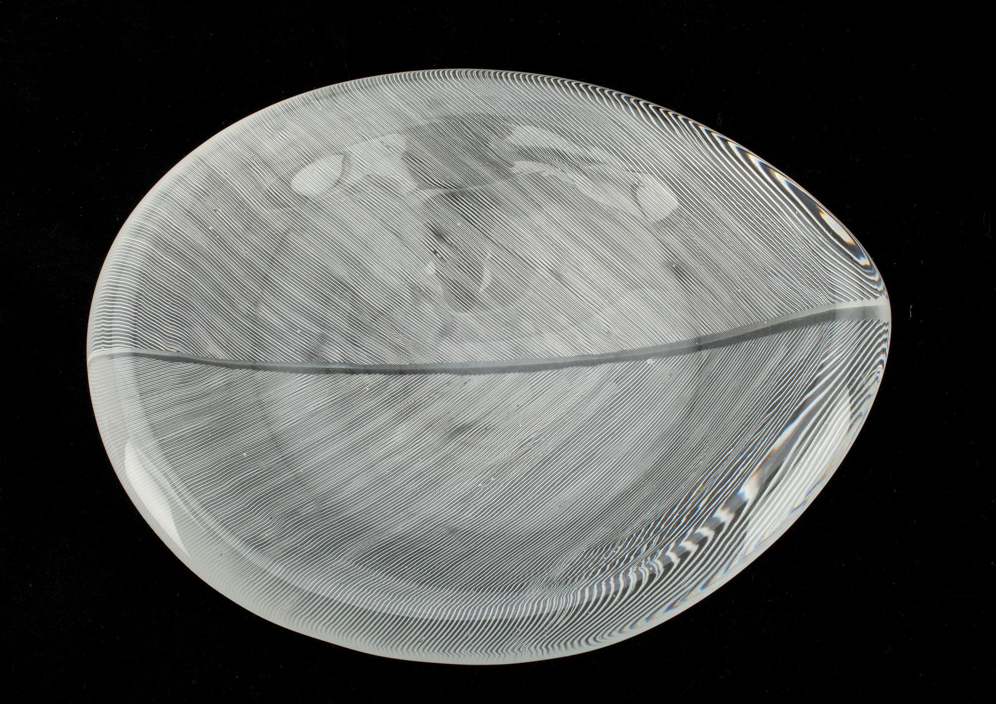 TAPIO WIRKKALA, FAT, glas, "Blad", Tapio Wirkkala, Iittala, sign.
