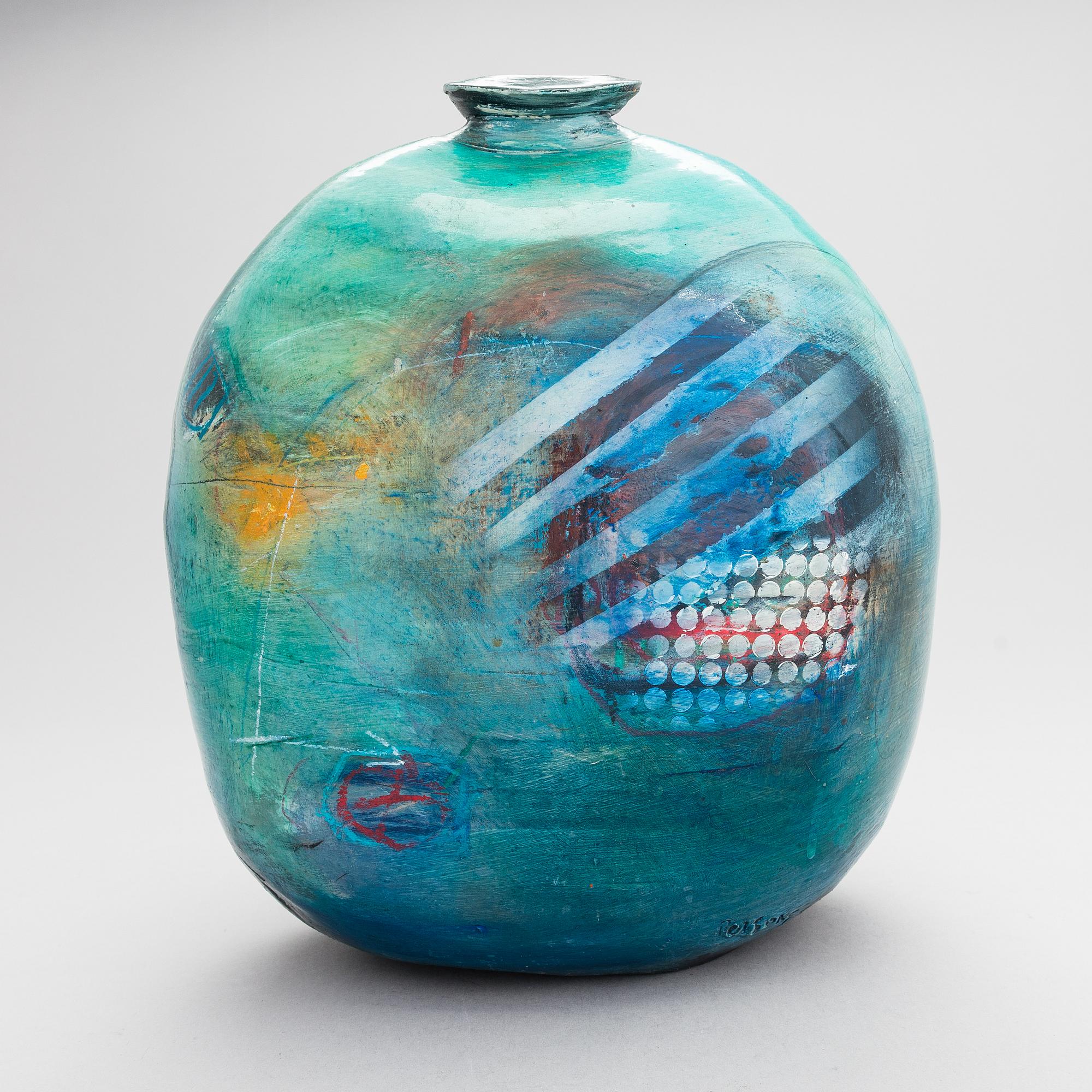 Timothy Persons, vase, ceramic, signed Persons -96.