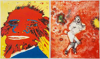 KJARTAN SLETTEMARK, lithogrpags in colours, signed 110/250, 110/250.