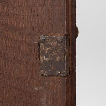 An oak longcase clock, John Vale, England, late 18th century.