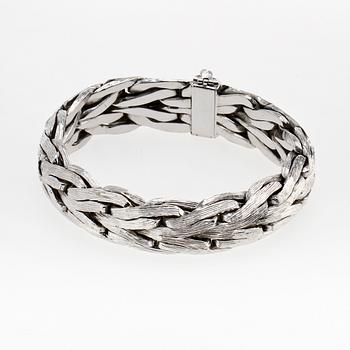 ARMBAND, 18k vitguld, sign EM. Vikt 169 g.