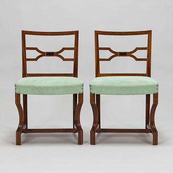 Birger Hahl, floor light and a pair of chairs, Finland 1920-30-tal.