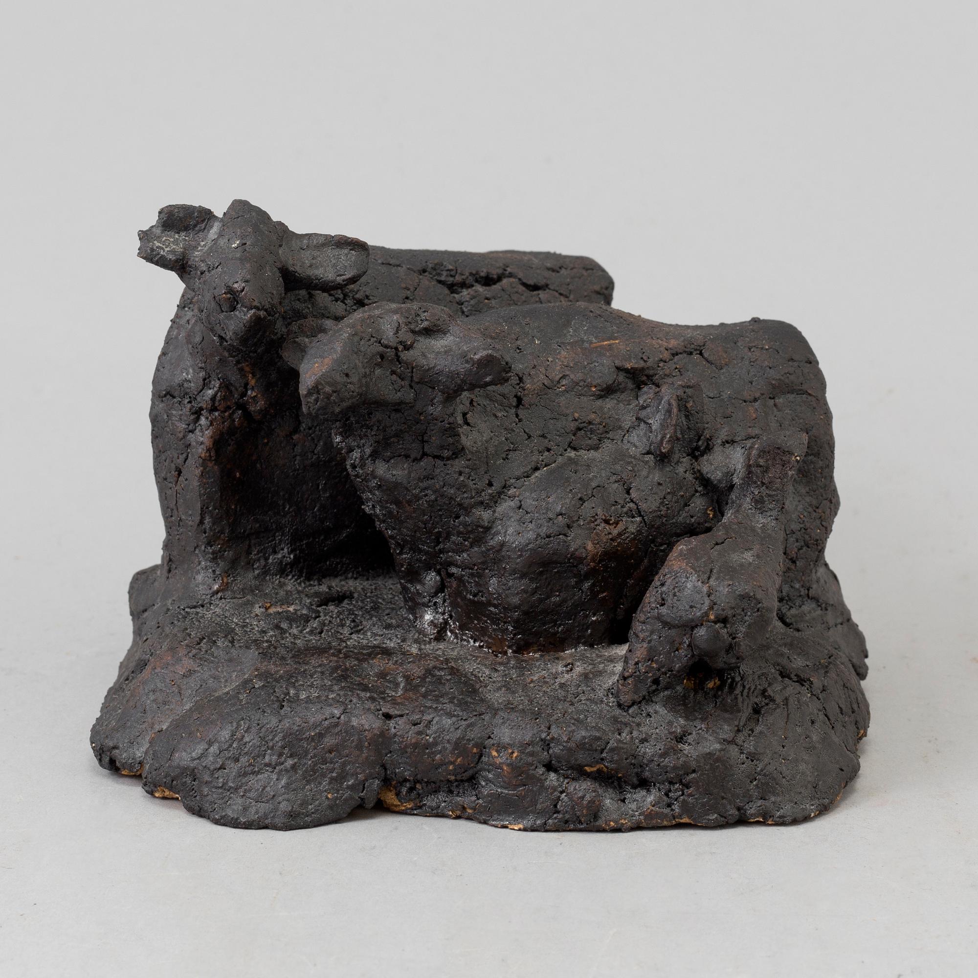 HENRIK ALLERT, a ceramic sculpture, signed.