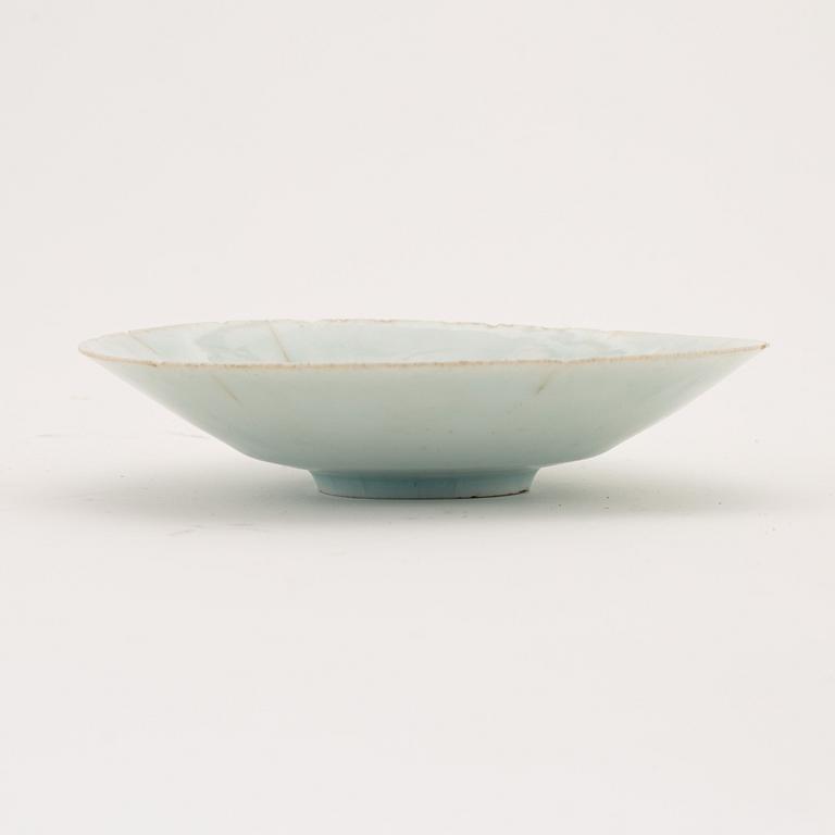 A qingbai dish, Song dynasty (960-1279).