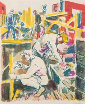ALBIN AMELIN, litografi, signerad, numrerad 42/260.