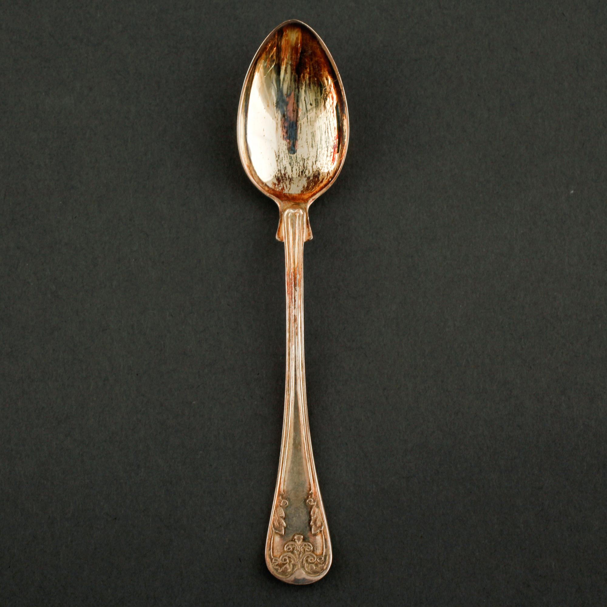 A silver set of table ware, 27 pcs, 19th and 20th century.