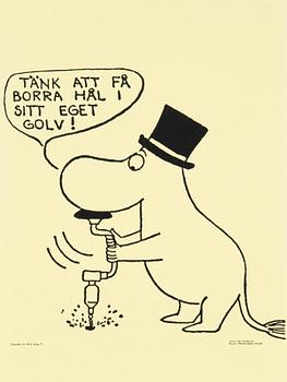 AFFISCHER, 6 stycken, Tove Jansson, Bulls Presstjänst, Stockholm, 1960-tal.