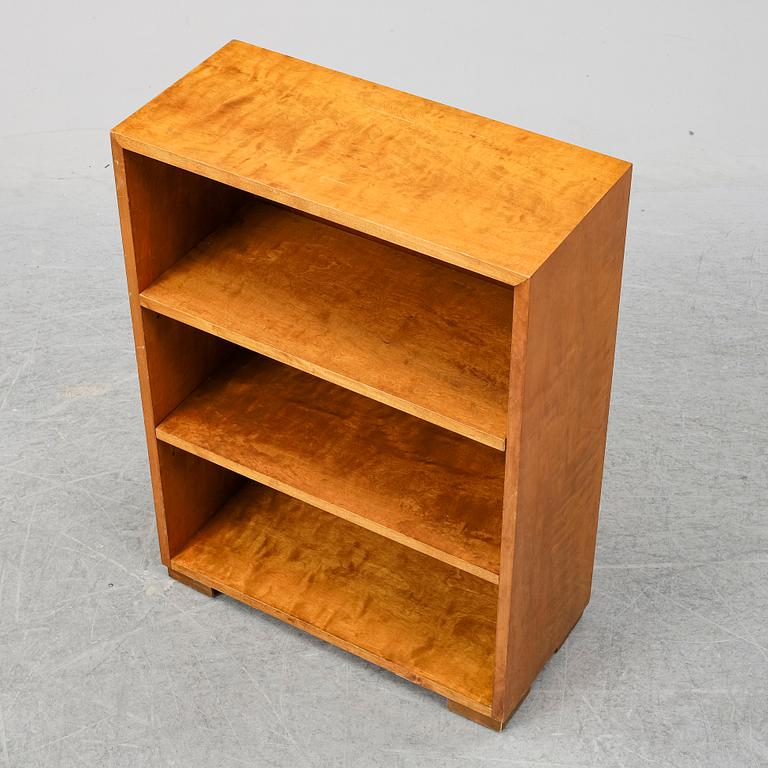 A 1930's birch bookshelf.