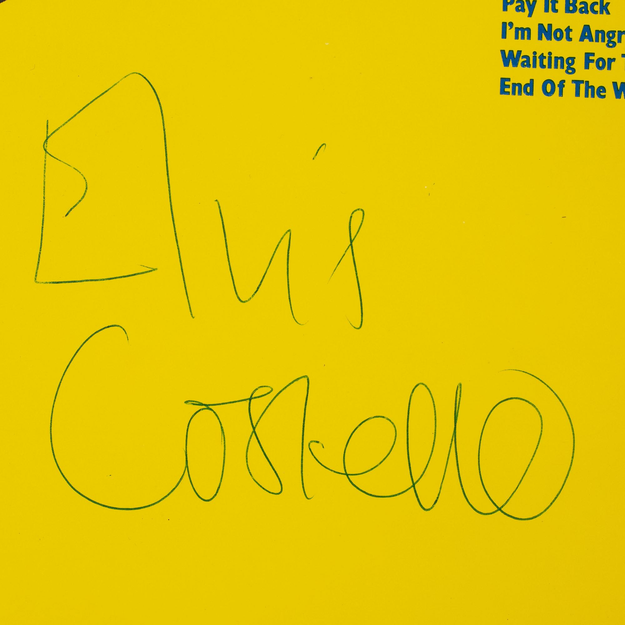 Elvis Costello, "My Aim Is True", signed LP, 1977.