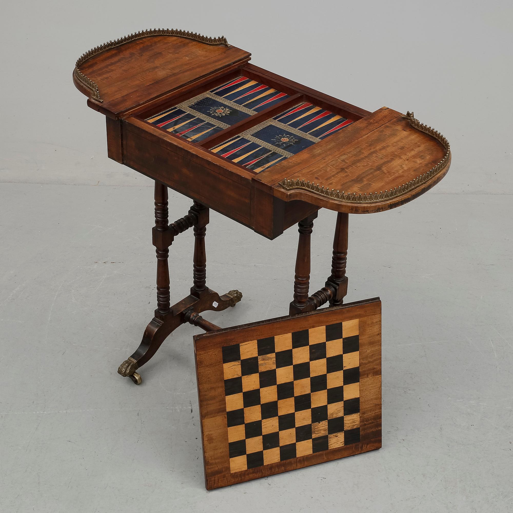 SPELBORD, 1800-talets andra hälft.