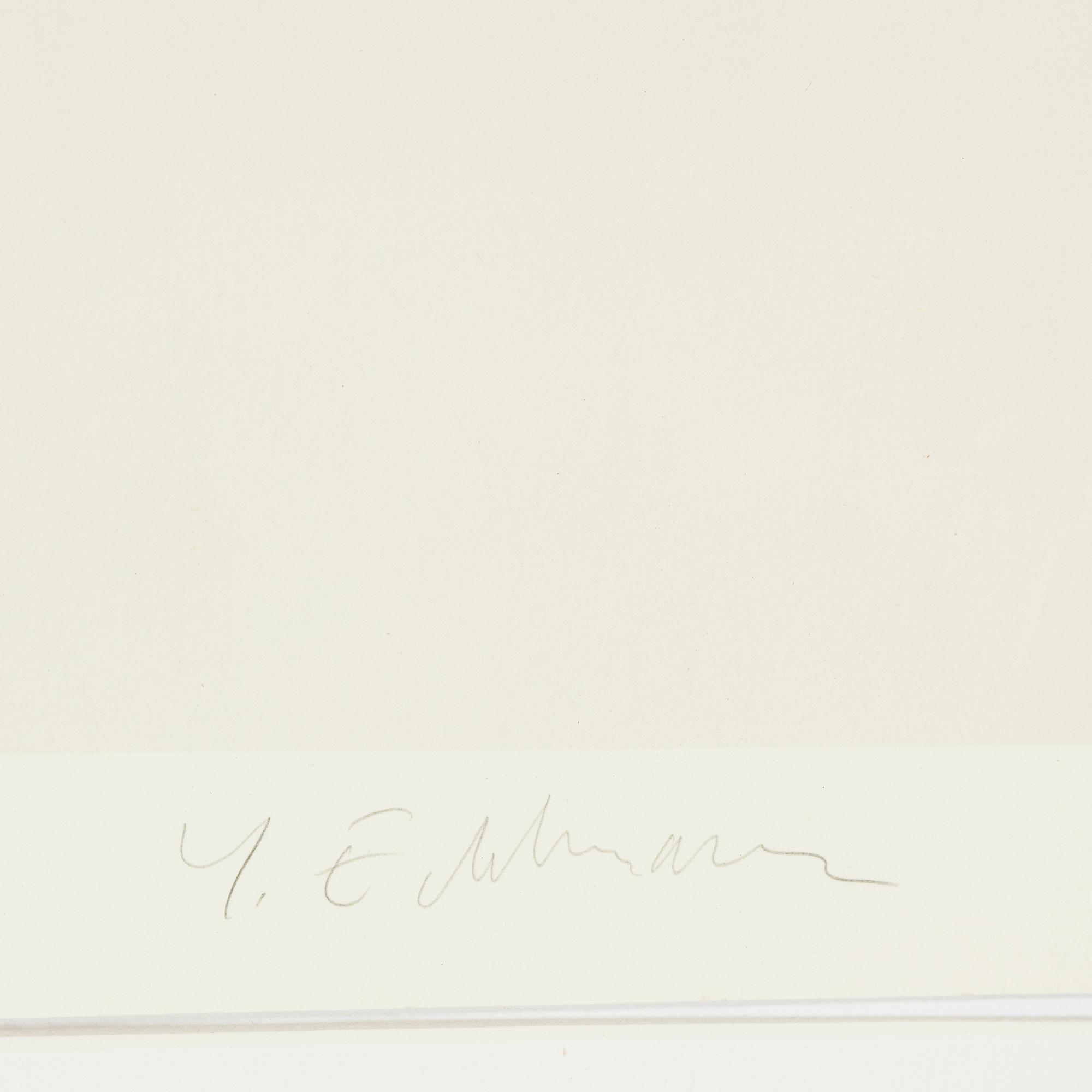 Yrjö Edelmann, färglitografi, signerad och numrerad 92/150.