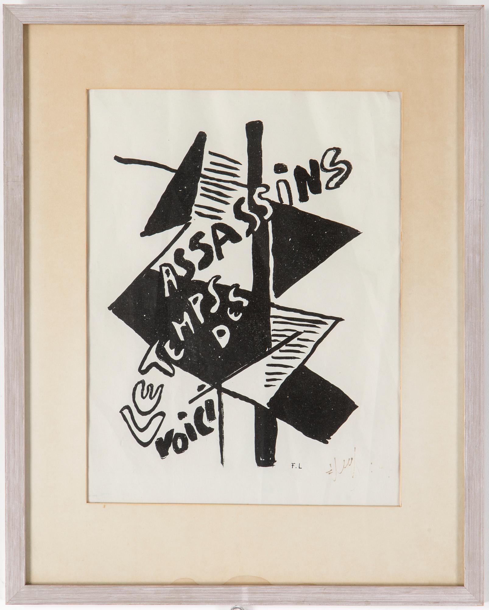 FERNAND LÉGER, EFTER, 1949, litografi på Chinepapper, signerad med tusch samt i plåten.