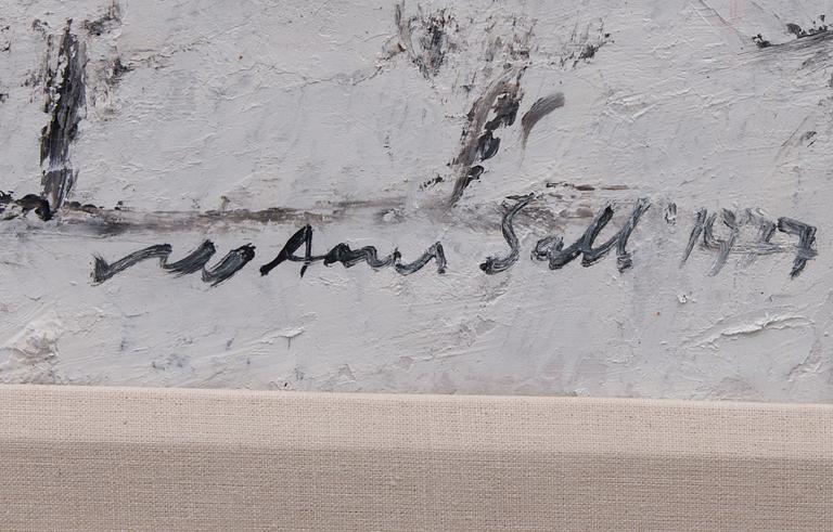 AARES SALLI, olja på duk, signerad och daterad 1977.